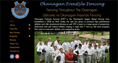 Desktop Screenshot of okanaganfreestylefencing.com