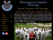 Tablet Screenshot of okanaganfreestylefencing.com